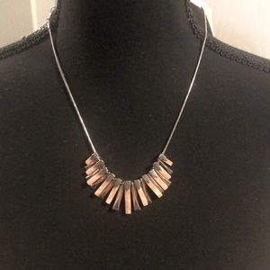 NWT-Necklace soft pink and silver see matching earrings listed separately